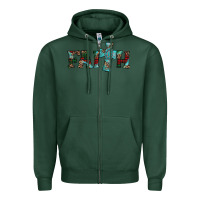 Sports Green faith christmas cross Zipper Hoodie - AdoDesignShop