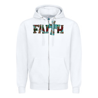 White faith christmas cross Zipper Hoodie - AdoDesignShop