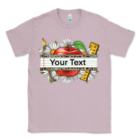 Lilac floral teacher custom name Classic Tee - CowGirlArtShop