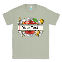 Matcha floral teacher custom name Classic Tee - CowGirlArtShop