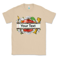 Mushroom floral teacher custom name Classic Tee - CowGirlArtShop