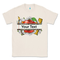 Natural floral teacher custom name Classic Tee - CowGirlArtShop