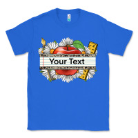 True Royal floral teacher custom name Classic Tee - CowGirlArtShop