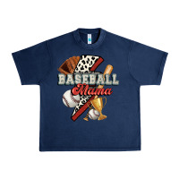 Navy baseball mama Urban Heavy Tee - FaDigitalArtStudio