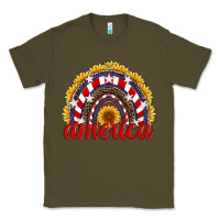 Army Green america sunflower rainbow Classic Tee - Artiststas