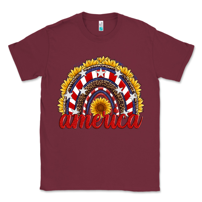 America Sunflower Rainbow Classic Tee by Artiststas | Teevron