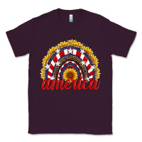 Plum america sunflower rainbow Classic Tee - Artiststas