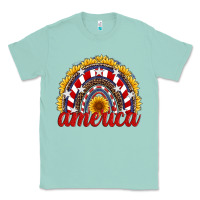 Seafoam america sunflower rainbow Classic Tee - Artiststas