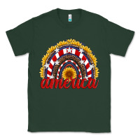 Sports Green america sunflower rainbow Classic Tee - Artiststas