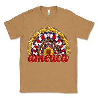 Toasted Coconut america sunflower rainbow Classic Tee - Artiststas