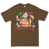 Cacao One hip lunch lady Easter Day Premium Tee - HowdyJamesFarm