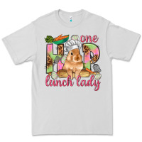 Dove Grey One hip lunch lady Easter Day Premium Tee - HowdyJamesFarm