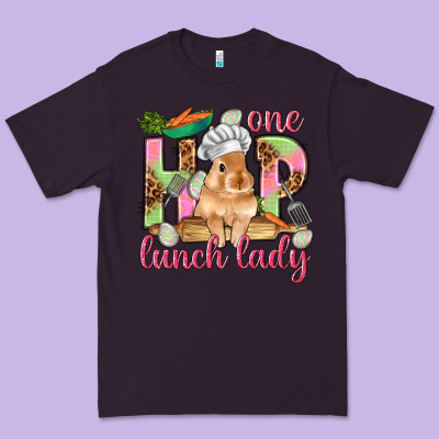 One Hip Lunch Lady Easter Day Premium Tee Designed By Howdyjamesfarm