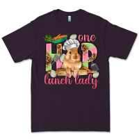 Plum One hip lunch lady Easter Day Premium Tee - HowdyJamesFarm