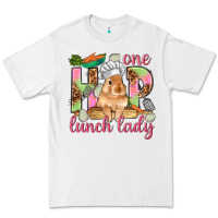 White One hip lunch lady Easter Day Premium Tee - HowdyJamesFarm