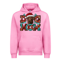 Fuchsia Pink dog mom christmas with labrador Urban Hoodie - RanaPortraitStore