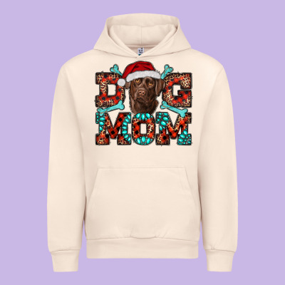 Dog Mom Christmas With Labrador Urban Hoodie Designed By Ranaportraitstore