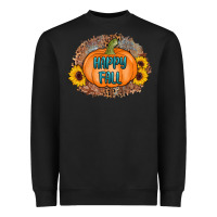 Black happy fall Heavyweight Sweatshirt - AdoDesignShop