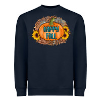 Navy happy fall Heavyweight Sweatshirt - AdoDesignShop