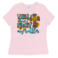 Bubblegum Pink this is how i fight my battles Ladies Tee - OliviaCreatesArt