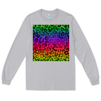 Moon Dust colorful leopard seamless pattern Long Sleeve Tee - BundleAndBundleShop