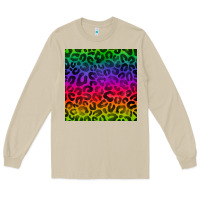 Mushroom colorful leopard seamless pattern Long Sleeve Tee - BundleAndBundleShop