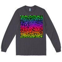 Smoke colorful leopard seamless pattern Long Sleeve Tee - BundleAndBundleShop