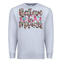 Heather Grey believe in miracles Premium Sweatshirt - JahusDesignShop