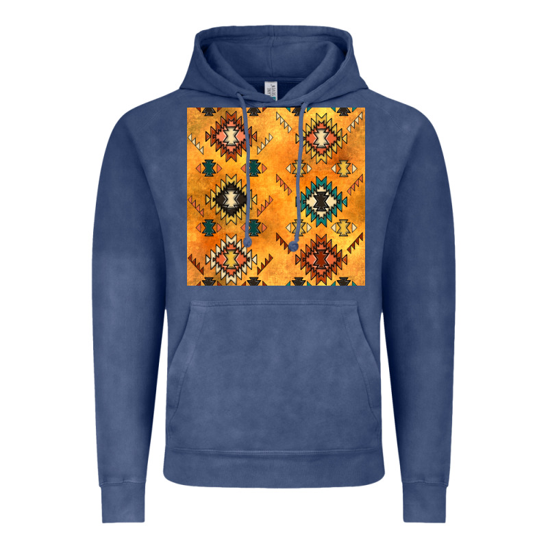 Native American Aztec Seamless Pattern 4 Vintage Hoodie by BundleAndBundleShop | Teevron