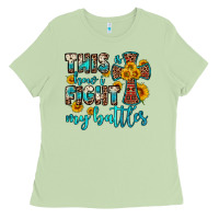 Matcha this is how i fight my battles Ladies Tee - OliviaCreatesArt