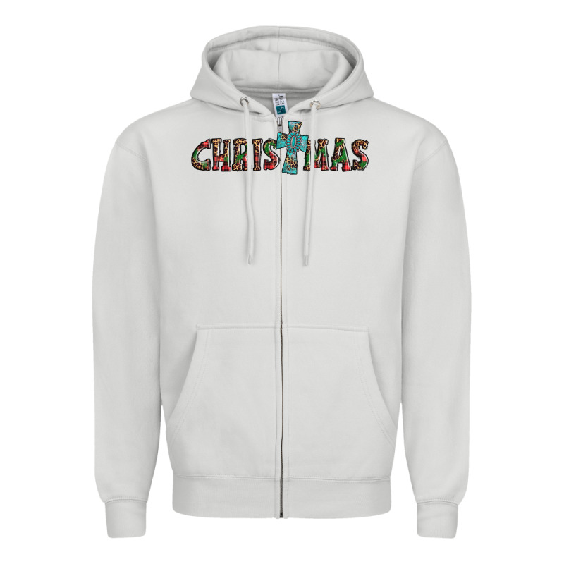 Christmas Cross Zipper Hoodie by AdoDesignShop | Teevron