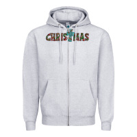Heather Grey christmas cross Zipper Hoodie - AdoDesignShop