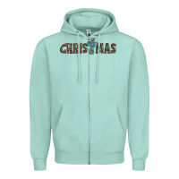 Seafoam christmas cross Zipper Hoodie - AdoDesignShop