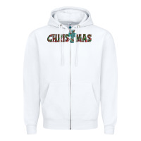 White christmas cross Zipper Hoodie - AdoDesignShop