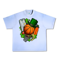 Grape Ice St. Patrick's Day Basketball Urban Heavy Tee - FaDigitalArtStudio