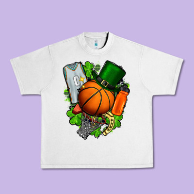 St. Patrick's Day Basketball Urban Heavy Tee Designed By Fadigitalartstudio