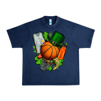 Navy St. Patrick's Day Basketball Urban Heavy Tee - FaDigitalArtStudio