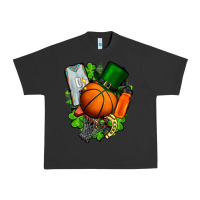 Pigment Black St. Patrick's Day Basketball Urban Heavy Tee - FaDigitalArtStudio