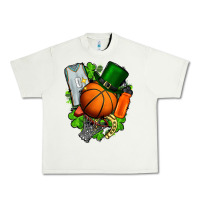 Pistachio St. Patrick's Day Basketball Urban Heavy Tee - FaDigitalArtStudio
