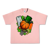 Salmon St. Patrick's Day Basketball Urban Heavy Tee - FaDigitalArtStudio