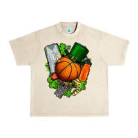 Sandshell St. Patrick's Day Basketball Urban Heavy Tee - FaDigitalArtStudio