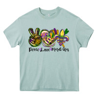 Arona peace love mardi gras Heavy Core Tee - CowGirlArtShop