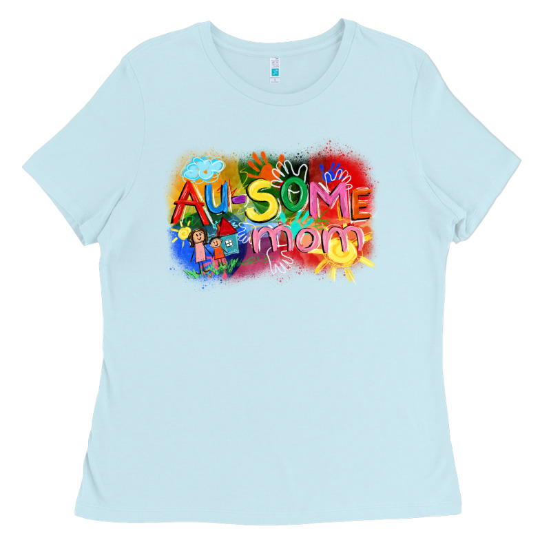 Au-some Mom Autism Ladies Tee by FaDigitalArtStudio | Teevron