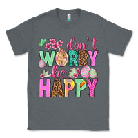 Charcoal Heather Don't worry be happy Easter Day Classic Tee - HowdyJamesFarm