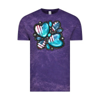 Cloud Purple American gemstone Vintage Tee - FaDigitalArtStudio