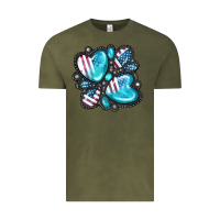 Vintage Olive American gemstone Vintage Tee - FaDigitalArtStudio