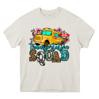 Cream transportation squad school bus Heavy Core Tee - Jasminsmagicworld