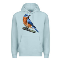 Blue Mist Eastern Bluebird Premium Hoodie - LillyAllenDesigns