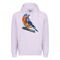 Lilac Eastern Bluebird Premium Hoodie - LillyAllenDesigns