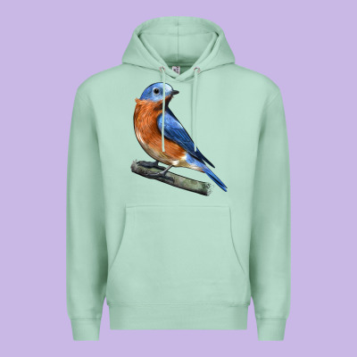 Eastern Bluebird Premium Hoodie Designed By Lillyallendesigns